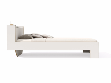 NOOK SINGLE BED - Wooden bed with storage headboard by Müller Small Living - view 3
